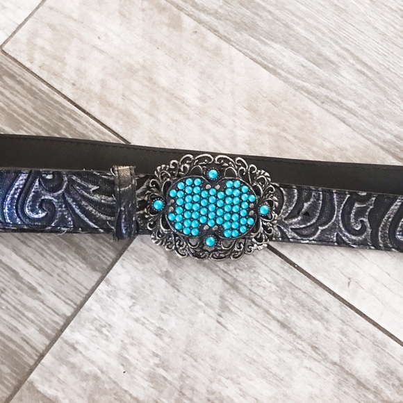 Turquoise and Black Belt - Picture 2 of 4